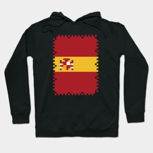 Flag of Spain - Pixel Post Stamp Hoodie